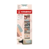 STABILO BOSS MINI Naturevibes Highlighters, Pack of 6, Assorted Colours