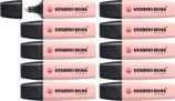 STABILO BOSS ORIGINAL NatureCOLORS Wildflowers Edition – Highlighter – Pack of 10 – Blush