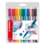 STABILO pointMax Nylon-Tip Sign Pen, 12 Colours