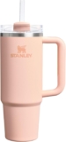 STANLEY 1913 Quencher H2.0 Flowstate Tumbler 0.89L Cold for 9 Hours Iced for 40 Hours Metal Water Bottle with Straw, Handle and Lid Dishwasher Safe Travel Mug for Cold Drinks Orange Cream