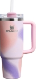 STANLEY 1913 Quencher H2.0 Flowstate Tumbler 0.89L – Cold for 9 Hours – Iced for 40 Hours – Water Bottle with Straw, Handle and Lid – Dishwasher Safe – Travel Mug for Cold Drinks – Rose Petal Motion