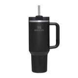 STANLEY 1913 Quencher H2.0 Flowstate Tumbler 1.2L Cold for 11 Hours Iced for 48 Hours Metal Water Bottle with Straw, Handle and Lid Black