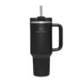 STANLEY 1913 Quencher H2.0 Flowstate Tumbler 1.2L Cold for 11 Hours Iced for 48 Hours Metal Water Bottle with Straw, Handle and Lid Black