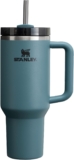 STANLEY 1913 Quencher H2.0 Flowstate Tumbler 1.2L Cold for 11 Hours Iced for 48 Hours Metal Water Bottle with Straw, Handle and Lid Dishwasher Safe Travel Mug for Cold Drinks Blue Spruce