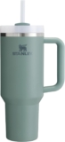 STANLEY 1913 Quencher H2.0 Flowstate Tumbler 1.2L Cold for 11 Hours Iced for 48 Hours Metal Water Bottle with Straw, Handle and Lid Dishwasher Safe Travel Mug for Cold Drinks Shale