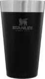 STANLEY Adventure Stacking Beer Pint 0.47L – Travel Mug Keeps Drinks Cold for 4 Hours – Stainless Steel Thermal Cup – Stacks Infinitely – Double Wall Vacuum Insulation – Dishwasher Safe – Matte Black
