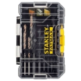 STANLEY Masonry Drilling Bit Set for Metal and Wood Includes a Small ToughCase and Shaker Box Compatible with Pro-Stack and TSTAK (14 Pieces