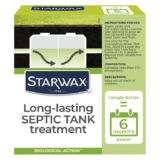 STARWAX – Long-Term Care Product for Septic Tanks – Anti-Odour and Anti-Clogging – For Homes and Holiday Homes – 500g 6 Months of Treatment
