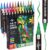 STATIONERY ISLAND Permanent Acrylic Marker Pens 24 Colours Dual Tip Markers – Sold By Stationery Island FBA