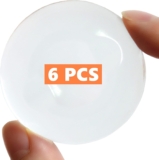 SUCCESS Door Stopper(6pcs, 5cm), Clear Rubber Door Stops Wall Protector, Self Adhesive Door Handle Knob Wall Shield Bumper Guard for Fridge Cabinets Headboard(Round)