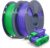 SUNLU PLA Filament 0.5KG, 3D Printer Filament 1.75mm, Dimensional Accuracy 0.02mm, 500G PLA Compatible with Most FDM Printer, 2 Pack, 2 Pcs.(GreenPurple)