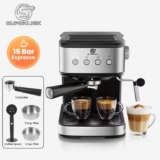 SUPERLEX Semi Automatic Italian Coffee Machine 1100W Pressure (SUPERLEX-MALL Store)
