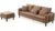 Sable Three Seater Sofa – Brown