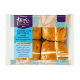 Sainsburys 4 Carrot Cake Hot Cross Buns 260g (Nectar)