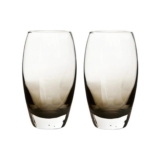 Sale Denby Glassware Contemporary Smoked Grey Large Tumblers – Set of 2