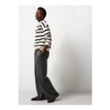 Salt & Pepper Wide Leg Pull on Trousers 10Stuc147052526