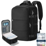 Samfolk 40x20x25 Ryanair Cabin Bag 20L, 12 Pockets, Shoe Compartment, Underseat Travel Bag (Black, Blue, Matte, Grey) Sold by Samfolk FBA