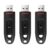SanDisk Ultra 64GB USB Flash Drive USB 3.0 up to 130MB/s Read – Pack of 3