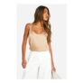 Sand Basic Satin Scoop Neck Cami
