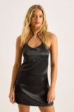 Satin Strappy Trim Detail Mini Dress – Extra 10% Off & Free Delivery With Codes Extra10