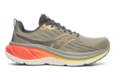 Saucony Hurricane 25 running trainers in taupe and fire – Sizes 6 to 12 w/code