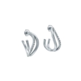 Save 48% on Ted Baker Silver Wayva Crystal Wave Hoops at Argento