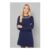 Save 70% on Petite Navy Embellished Knitted Shift Dress at Wallis