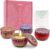 Scented Candles Gift Sets for Women Soy Wax Aromatherapy Candles for Relaxation Stress Relief Spa Yoga 4 Pack Gift Set Ideal Birthday Mothers Day Mom Wife
