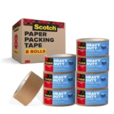 Scotch Box Lock Paper Packaging Tape, 1 Roll , 48 mm x 22.8 m – Brown Paper Tape, Curbside Recyclable – £2.70 S&S