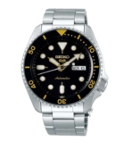 Seiko 5 Sports Automatic Watch, Black/Gold Dial, 42.5mm, Model: SRPD57K1