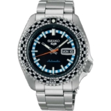 Seiko Mens Analogue Automatic Watch Checker Flag Special Edition