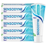 Sensodyne Sensitive Toothpaste, Daily Care Original Mint Flavour, Pack of 5 x 75 ml