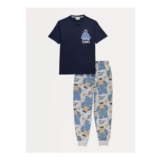 Sesame Street Cookie Monster Navy Pyjamas Gift Set
