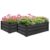 Set of 2 Raised Garden Bed Galvanised Planter Box, Grey – with code by outsunny