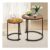 Set of 2 round Nesting Coffee Table, Modern Side Tables