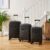 Set of 3 Black Hard Shell Suitcases – free click and collect