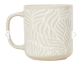 Set of 4 Ripple Pattern Mugs – Beige – Free C&C