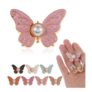 Set of 7 Adjustable Butterfly Waist Clips for Jeans