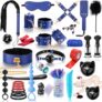Sex Bondage BDSM Restraints Sex Toys 34 Pcs Set,Bondaged Adult Kit with Handcuffs and Sex Games for Couples Women and Men