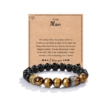 Seyaa Mens Tiger Eye Bracelet Gift for Him