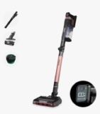 Shark Stratos IZ400UK Cordless Stick Vacuum Cleaner with Anti Hair Wrap Plus & Clean Sense IQ, Rose Gold