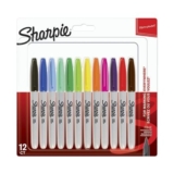 Sharpie Fine Permanent Markers 12pcs – Colour