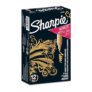 Sharpie Metallic Permanent Markers, Fine Point, Gold, 12-Count