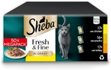 Sheba Cat Wet Food – Fresh and Fine – Cat Pouches Poultry in Gravy – 50 x 50 g Pack