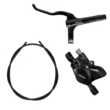 Shimano MTB BR-MT200 / BL-MT200 Bled Brake Lever/Post Mount Calliper, Black, Rear Left