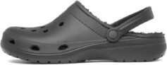 Shoe Zone – Mens Black Warm Lined EVA Slipper