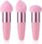 Sibba 3 PCS Makeup Sponges Foundation Cosmetic Blending Wet and Dry Make Up Applicator Cosmetic Concealer Face Brush Egg Brushes Covers Eyes Sticks Powder Puff With Handle