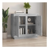 Sideboard Concrete Grey 80x34x75 Cm Engineered Wood