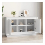 Sideboard White 102x35x60 Cm Engineered Wood
