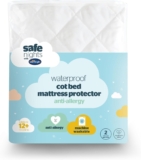 Silentnight Safe Nights Cot Bed Waterproof Mattress Protector 140 x 70 cm – Quilted Toddler Bed Protector Pad Anti-Allergy Soft Touch Breathable Comfortable – Machine Washable – 140 x 70cm